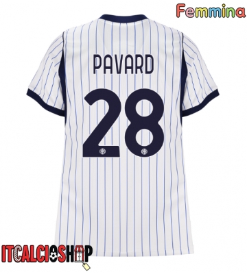 Inter Milan Benjamin Pavard #28 Seconda Maglia Femmina 2026-27 Manica Corta